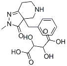 3A-BENZYL-2-METHYL-2,3A,4,5,6,7-HEXAHYDRO-3H-PYRAZOLO[4,3-C]PYRIDIN-3-ONE L-TARTARATE 结构式