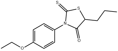3-(p-Ethoxyphenyl)-5-propylrhodanine 结构式