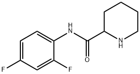 N-(2,4-difluorophenyl)piperidine-2-carboxamide 结构式