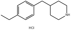 4-(4-ETHYL-BENZYL)-PIPERIDINE HYDROCHLORIDE 结构式