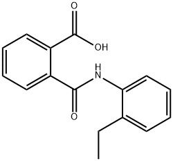 2-(2-乙基苯基氨基甲酰基)安息香酸 结构式