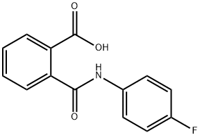 2-[(4-FLUOROPHENYL)CARBAMOYL]-BENZOIC ACID 结构式