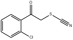 2-(2-chlorophenyl)-2-oxoethyl thiocyanate 结构式