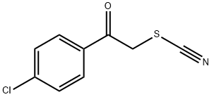 4-氯苯甲酰甲基硫氰酸酯 结构式
