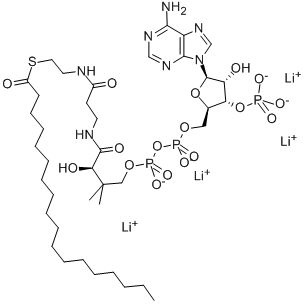 N-OCTADECANOYL COENZYME A LITHIUM SALT 结构式