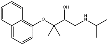 1-(Isopropylamino)-3-methyl-3-(1-naphtyloxy)-2-butanol 结构式
