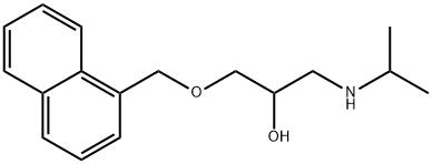 2-Propanol, 1-(isopropylamino)-3-(1-naphthylmethoxy)- 结构式