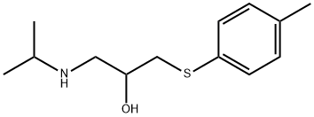 2-Propanol, 1-(isopropylamino)-3-(p-tolylthio)- 结构式