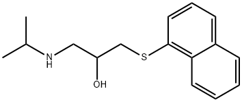 1-(Isopropylamino)-3-(1-naphtylthio)-2-propanol 结构式