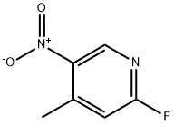 2-氟-4-甲基-5-硝基吡啶 结构式