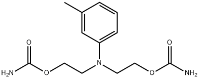 2,2'-(m-Tolylimino)diethanol dicarbamate 结构式