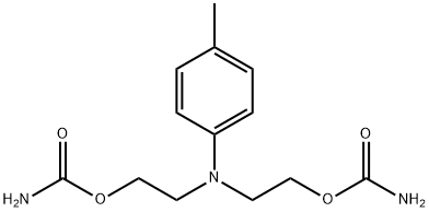 2,2'-(p-Tolylimino)diethanol dicarbamate 结构式