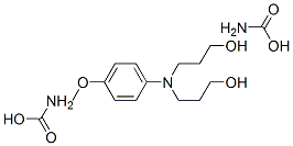 3,3'-[(p-Methoxyphenyl)imino]bis(1-propanol)dicarbamate 结构式