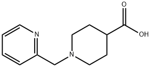 1-(PYRIDIN-2-YLMETHYL)PIPERIDINE-4-CARBOXYLIC ACID 结构式