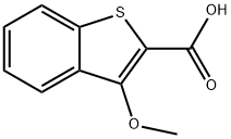 3-甲氧基苯并[B]噻吩-2-羧酸 结构式