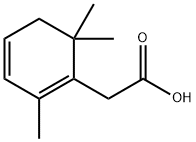 2,6,6-Trimethyl-1,3-cyclohexadiene-1-acetic acid 结构式