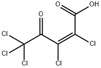 (Z)-2,3,5,5,5-Pentachloro-4-oxo-2-pentenoic acid 结构式