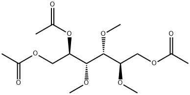 2-O,3-O,4-O-Trimethyl-D-mannitol triacetate 结构式