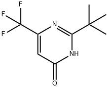 2-(1,1-DIMETHYLETHYL)-6-(TRIFLUOROMETHYL)-4(1H)-PYRIMIDINONE 结构式