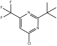 2-叔丁基-4-氯-6-(三氟甲基)嘧啶 结构式