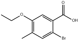 2-BROMO-5-ETHOXY-4-METHYLBENZOIC ACID 结构式