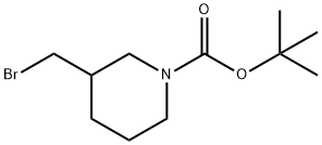 N-BOC-3-溴甲基哌啶 结构式