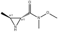 2-Aziridinecarboxamide,N-methoxy-N,3-dimethyl-,trans-(9CI) 结构式