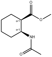 Cyclohexanecarboxylic acid, 2-(acetylamino)-, methyl ester, cis- (9CI) 结构式