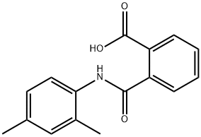 2-(2,4-二甲基苯基氨基甲酰基)安息香酸 结构式