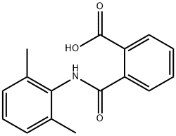 2-(2,6-二甲基苯基氨基甲酰基)安息香酸 结构式