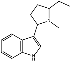 3-(5-Ethyl-1-methyl-2-pyrrolidinyl)-1H-indole 结构式