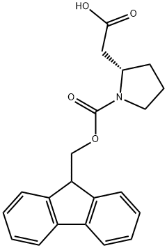 Fmoc-L-beta-高脯氨酸 结构式