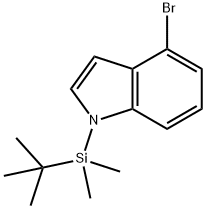 4-溴-1-(叔丁基二甲基硅基)吲哚 结构式