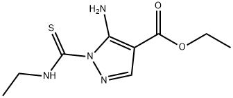 ETHYL 5-AMINO-1-[(ETHYLAMINO)CARBONOTHIOYL]-1H-PYRAZOLE-4-CARBOXYLATE 结构式