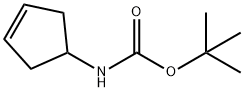 1-(N-Boc-氨基)-3-环戊烯 结构式