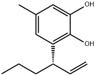 1,2-Benzenediol, 3-(1-ethenylbutyl)-5-methyl-, (S)- (9CI) 结构式