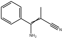 3-氨基-2-甲基-3-苯基丙烯腈 结构式