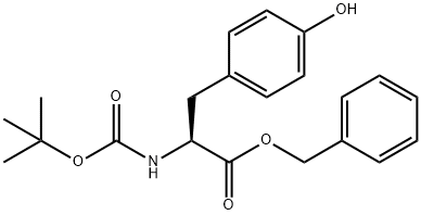 丁氧羰基-酪氨酸-苄氧基酯 结构式