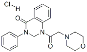 2,3-dihydro-1-(morpholinoacetyl)-3-phenylquinazolin-4(1H)-one monohydrochloride 结构式