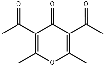 3,5-Diacetyl-2,6-dimethyl-4H-pyran-4-one 结构式