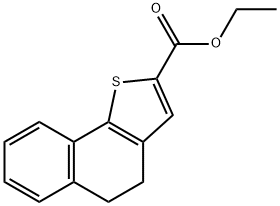 4,5-二氢萘并[1,2-B]噻吩-2-羧酸乙酯 结构式