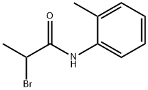 2-溴-N-(2-甲苯基)丙酰胺 结构式