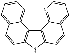 7H-Benzo[c]pyrido[2,3-g]carbazole 结构式