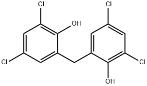 PHENOL,2,2'-METHYLENEBIS[4,6-DICHLORO- 结构式