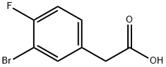 3-溴-4-氟苯乙酸 结构式