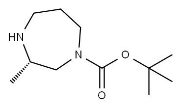 (S)-1-BOC-2-甲基-[1,4]二氮杂环庚烷 结构式