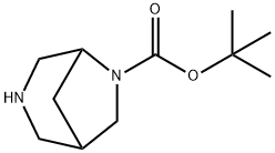 叔丁基 3,6-二氮杂双环[3.2.1]辛烷-6-羧酸 结构式