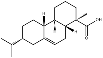 (13β)-Abiet-7-en-18-oic acid 结构式