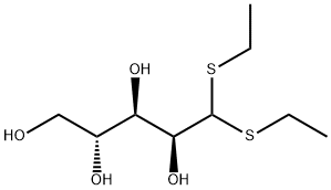 D-阿拉伯糖二乙基缩硫醛 结构式