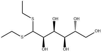 D-葡萄糖-二乙基缩硫醛 结构式